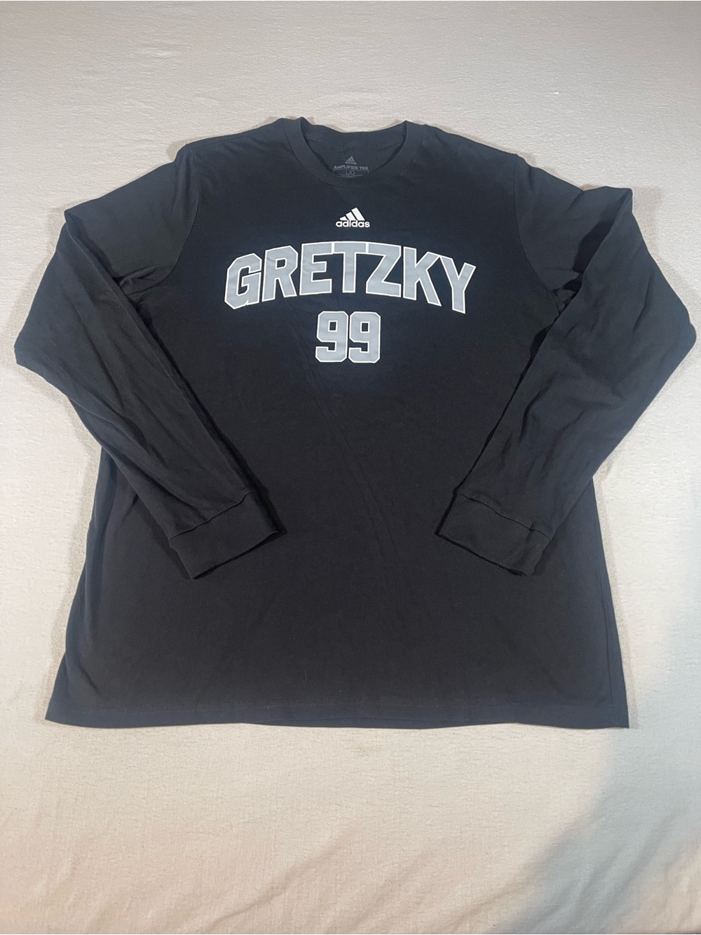 adidas 'GRETZKY 99' Long Sleeve Black Tee